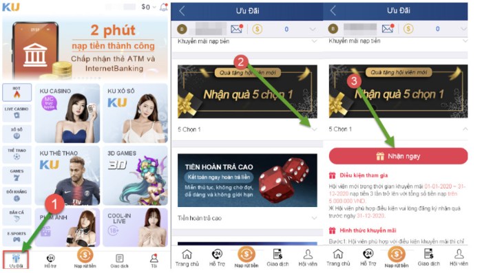 Khuyến mãi Kubet88 chương trình 5 chọn 1